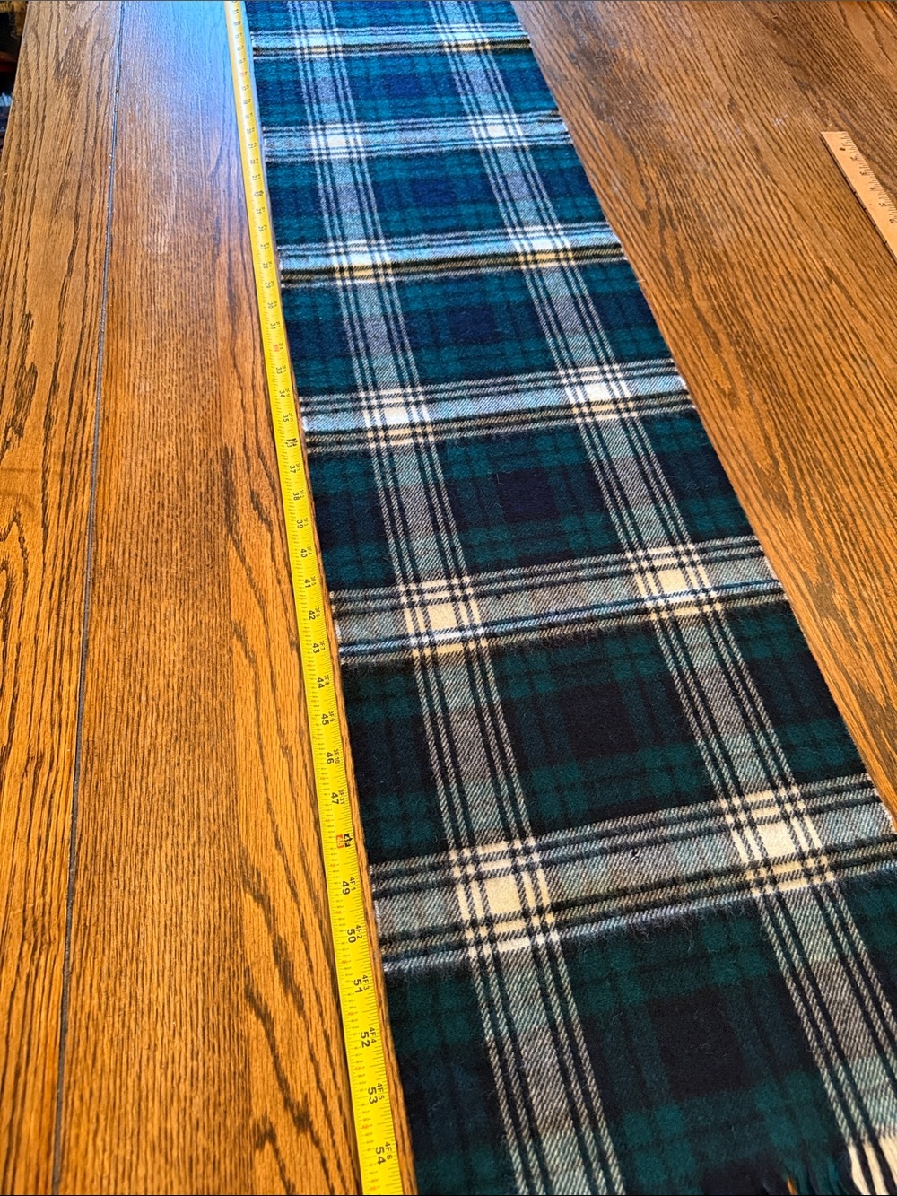 Johnstons of Elgin Black Watch Tartan Scarf 100% Wool Made Scotland - Picture 6 of 8